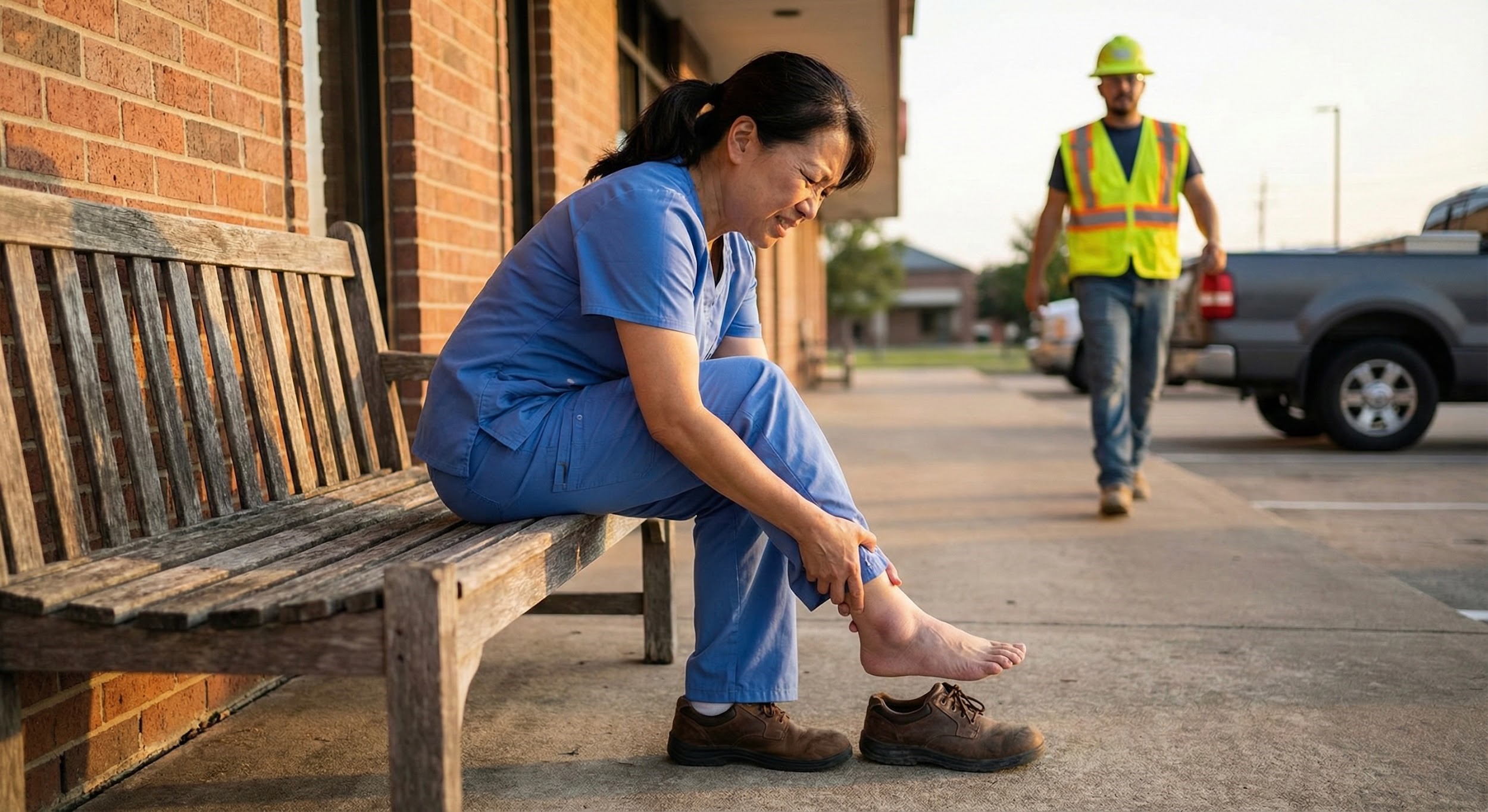 Cedar Hill essential workers needing foot relief
